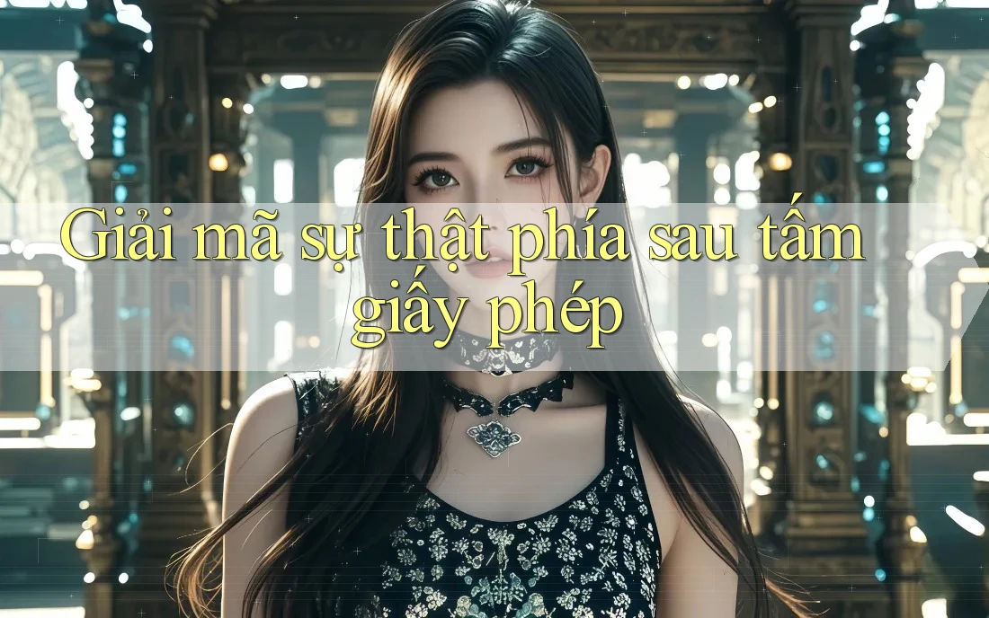 Giải mã sự thật phía sau tấm giấy phép