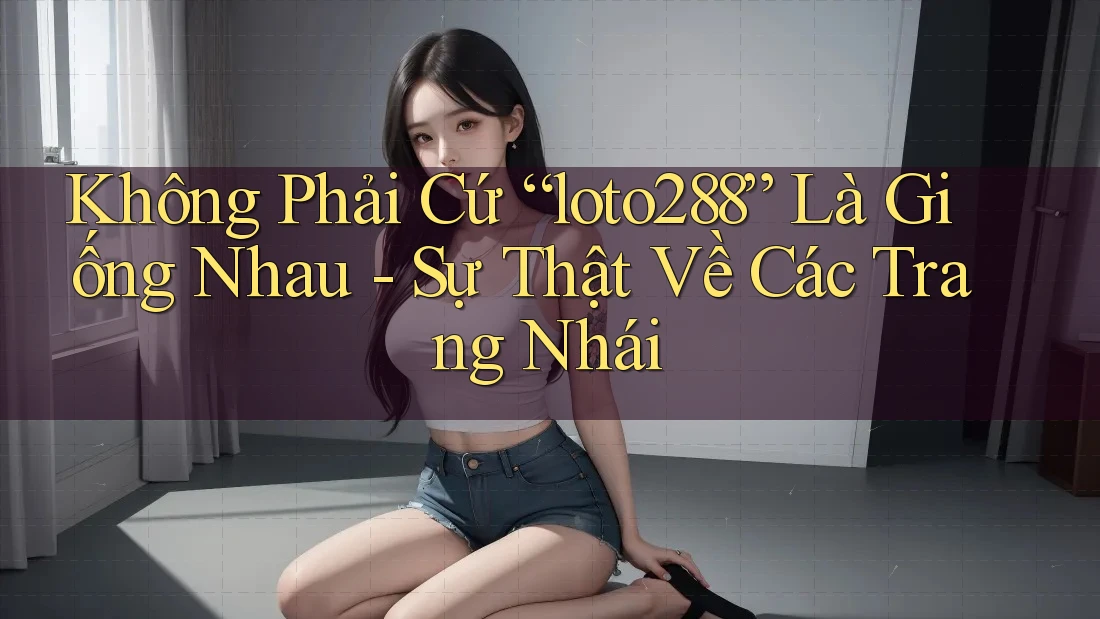 Không Phải Cứ “loto288” Là Giống Nhau - Sự Thật Về Các Trang Nhái