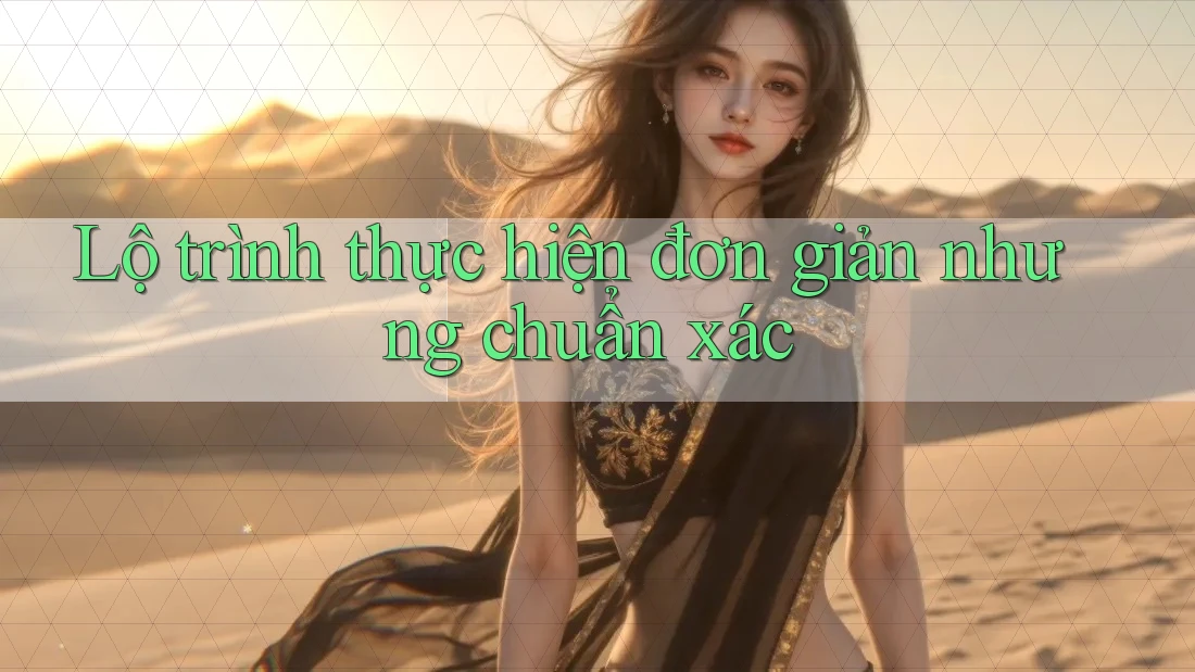 Lộ trình thực hiện đơn giản nhưng chuẩn xác