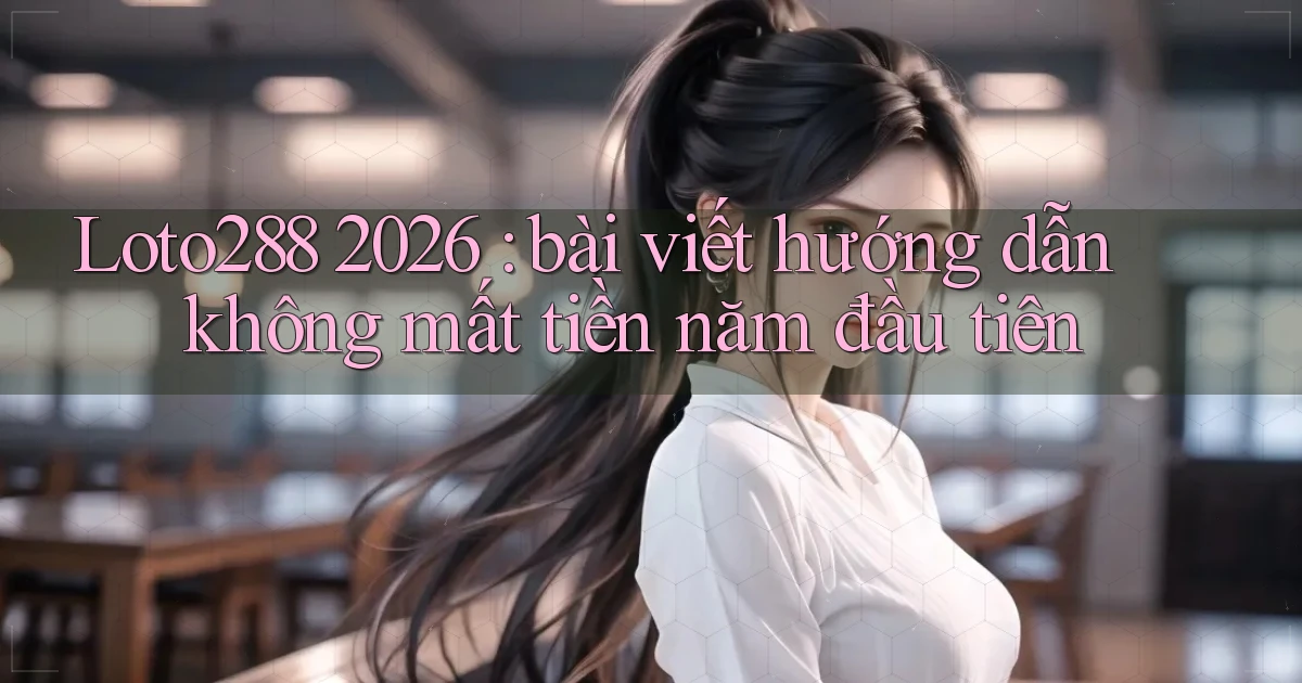 Loto288 2026 bài viết hướng dẫn không mất tiền năm đầu tiên