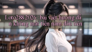 Loto288 2026 bài viết hướng dẫn không mất tiền năm đầu tiên