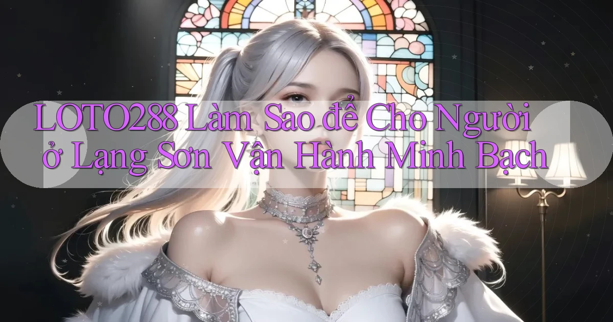 loto288 làm sao để cho người ở Lạng Sơn vận hành minh bạch