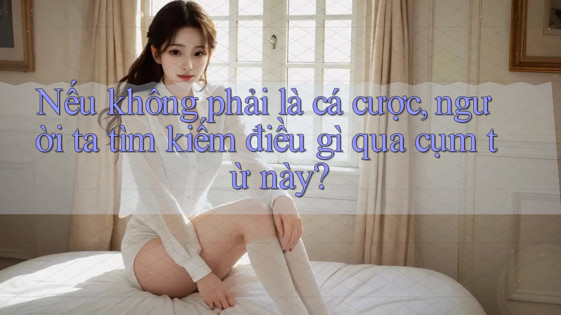 Nếu không phải là cá cược, người ta tìm kiếm điều gì qua cụm từ này?