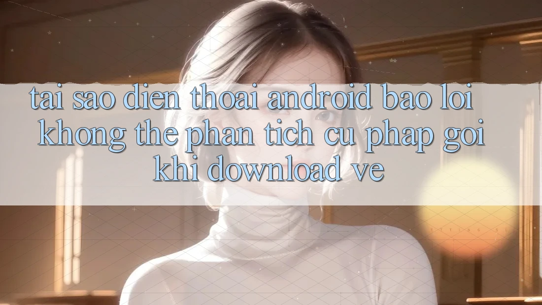 Tại sao điện thoại Android báo lỗi “Không thể phân tích cú pháp gói” khi download về?
