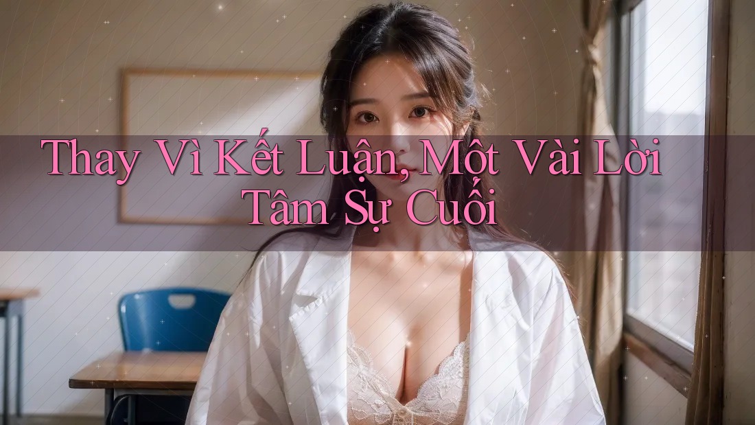 Thay Vì Kết Luận, Một Vài Lời Tâm Sự Cuối