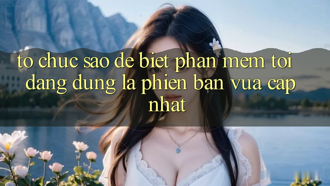 Tổ chức sao để biết phần mềm tôi đang dùng là phiên bản vừa cập nhật?